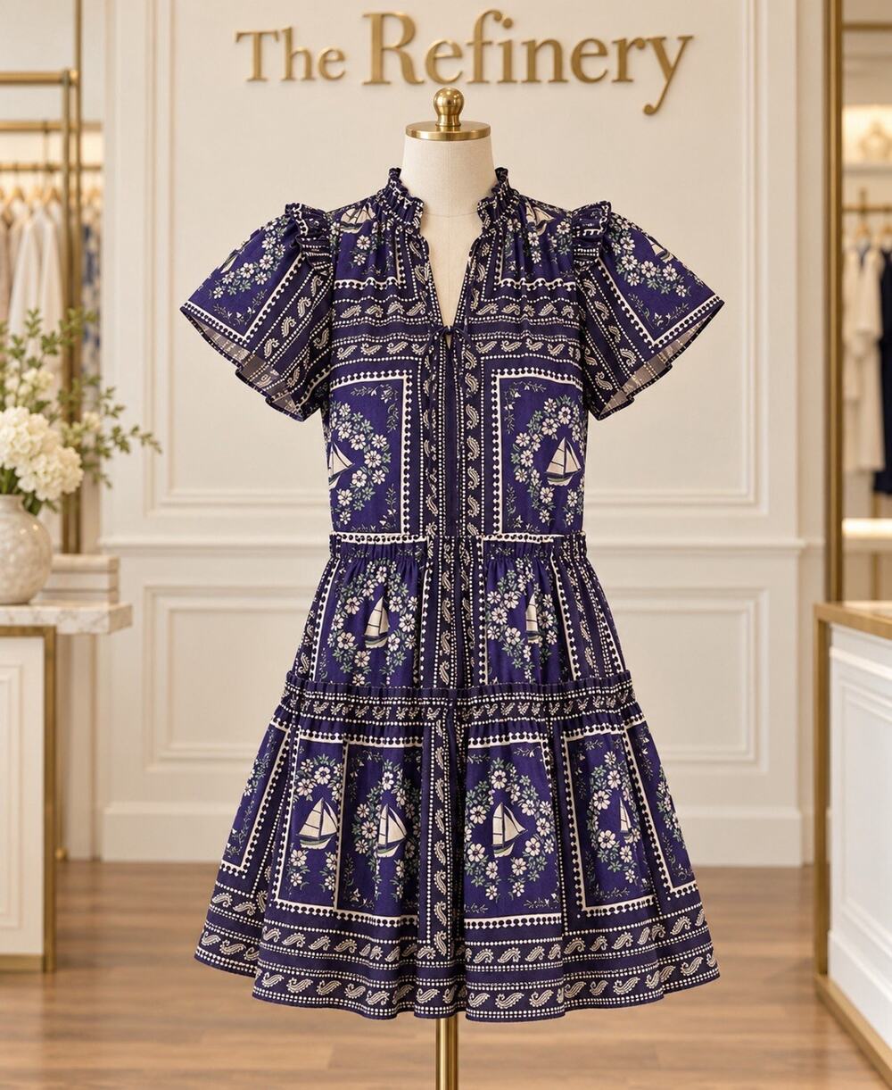 NWT! Hunter Bell Merritt Dress Bon voyage Small